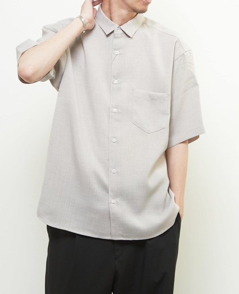 【MASTER FRAME/マスターフレーム】 リネンキャンバス半袖シャツ 詳細画像 ベージュ 16