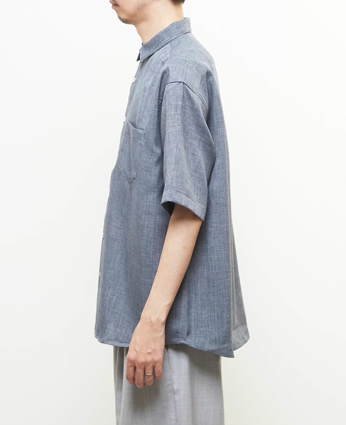 【MASTER FRAME/マスターフレーム】 リネンキャンバス半袖シャツ 詳細画像 ベージュ 3