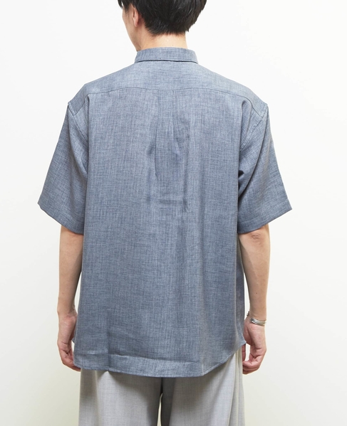 【MASTER FRAME/マスターフレーム】 リネンキャンバス半袖シャツ 詳細画像 ベージュ 4