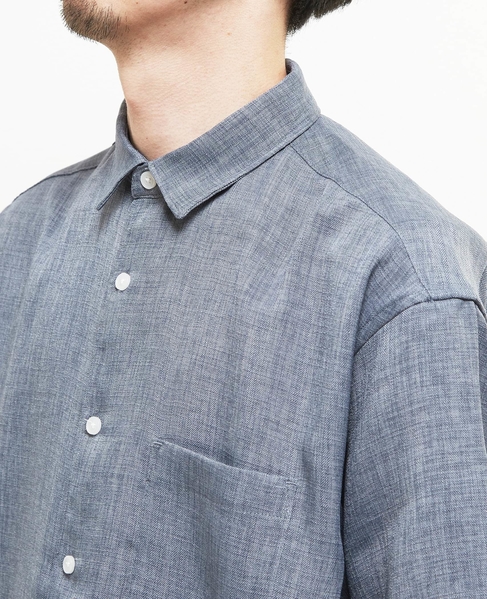 【MASTER FRAME/マスターフレーム】 リネンキャンバス半袖シャツ 詳細画像 ベージュ 6