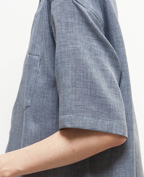 【MASTER FRAME/マスターフレーム】 リネンキャンバス半袖シャツ 詳細画像 ベージュ 7