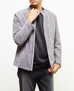 ラムスプリットレザー / シングルライダースブルゾン