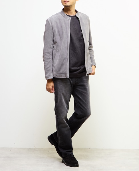 ラムスプリットレザー / シングルライダースブルゾン 詳細画像 グレージュ 26