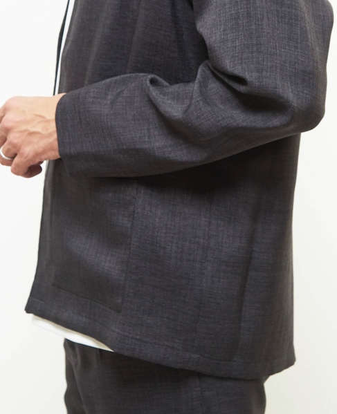 【MASTER FRAME/マスターフレーム】リネンキャンバス釦レスカーディガン 詳細画像 ベージュ 8