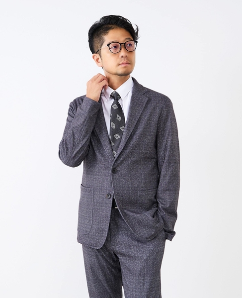 プリントテックジャージカットジャケット(セットアップ可) 詳細画像 チャコールグレー 1