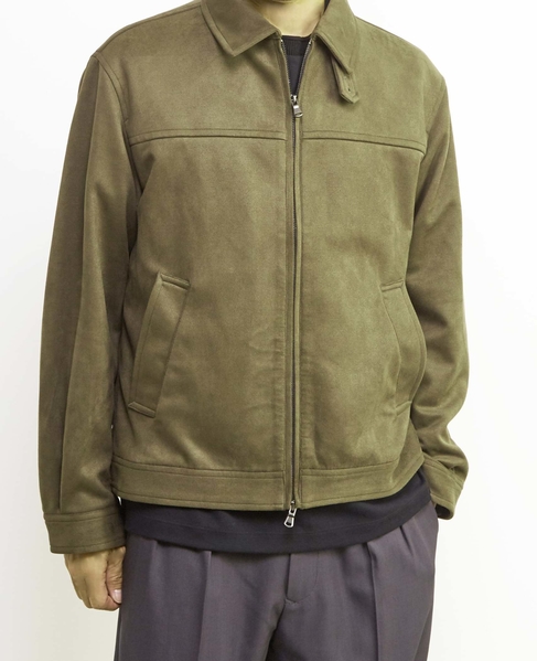【MASTER FRAME/マスターフレーム】フェイクスエードブルゾン 詳細画像 オリーブ 1