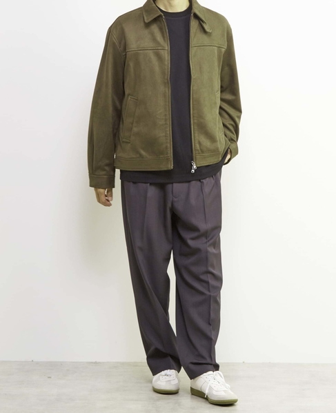【MASTER FRAME/マスターフレーム】フェイクスエードブルゾン 詳細画像 オリーブ 18