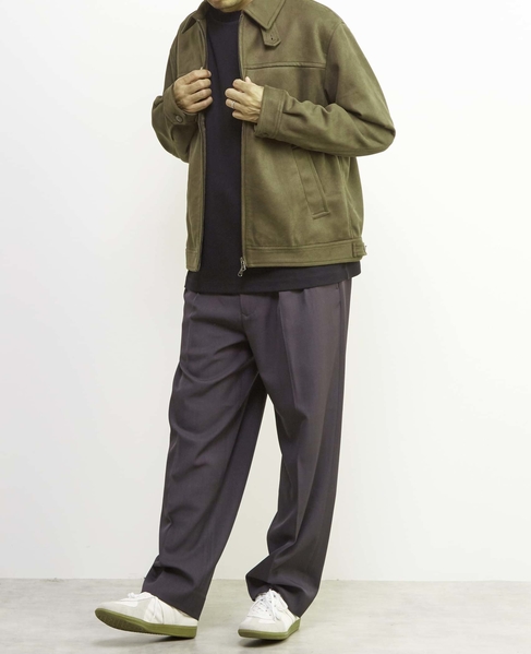 【MASTER FRAME/マスターフレーム】フェイクスエードブルゾン 詳細画像 オリーブ 19