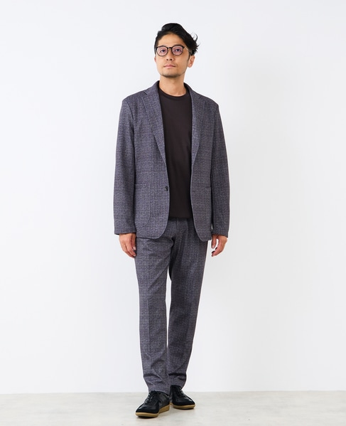 プリントテックジャージテーパードコンフォートパンツ(セットアップ可) 詳細画像 ブラウン 12