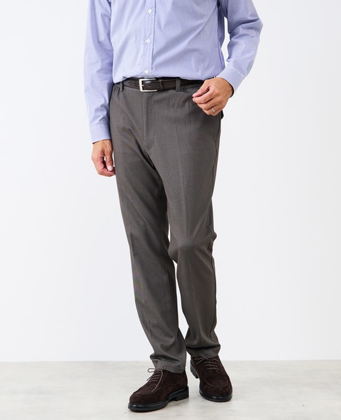 プリントテックジャージテーパードコンフォートパンツ(セットアップ可) 詳細画像 ブラウン 2