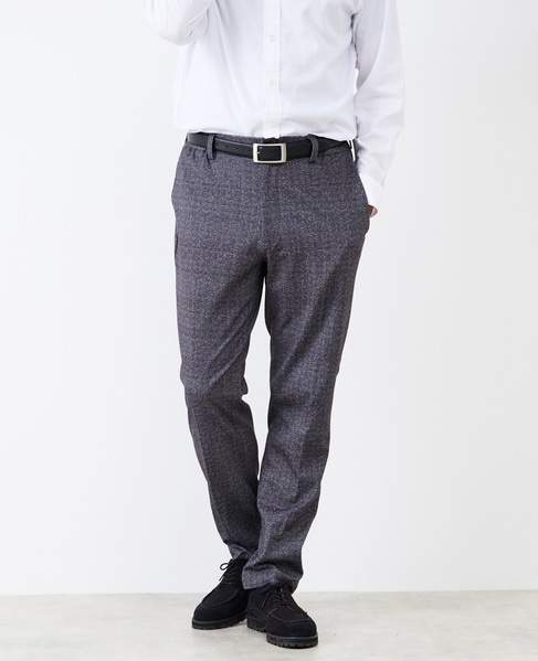 プリントテックジャージテーパードコンフォートパンツ(セットアップ可) 詳細画像 ブラウン 8