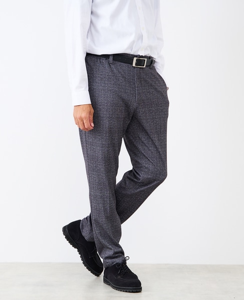 プリントテックジャージテーパードコンフォートパンツ(セットアップ可) 詳細画像 ブラウン 9