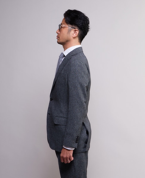 ハンドトゥース ウォッシャブルスーツ | 防シワ / ストレッチ 詳細画像 グレー 3