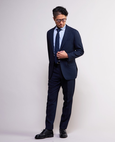 ハンドトゥース ウォッシャブルスーツ | 防シワ / ストレッチ 詳細画像 ネイビー 1