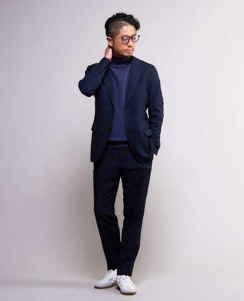 ハンドトゥース ウォッシャブルスーツ | 防シワ / ストレッチ 詳細画像 ネイビー 12