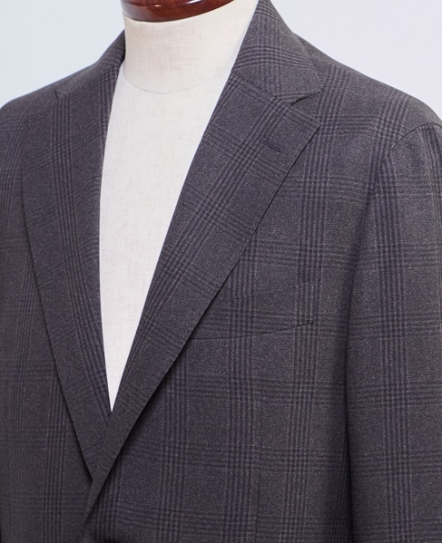 グレンチェック ウォッシャブルスーツ | 防シワ / ストレッチ 詳細画像 ネイビー 10