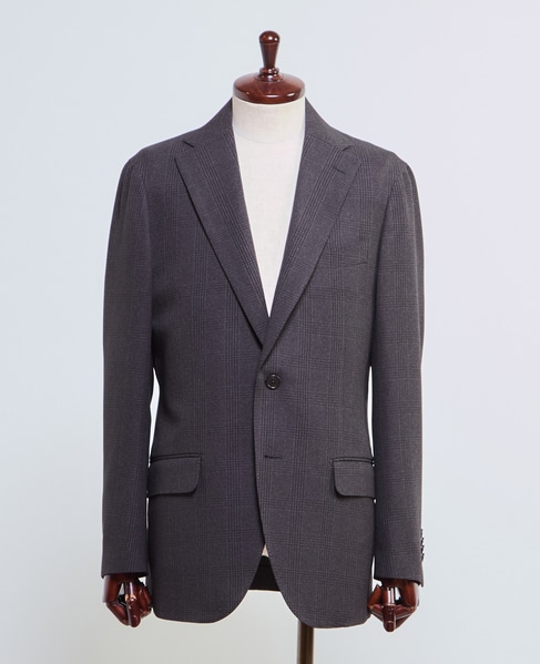 グレンチェック ウォッシャブルスーツ | 防シワ / ストレッチ 詳細画像 ネイビー 12