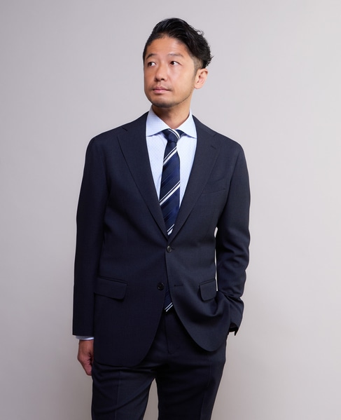 グレンチェック ウォッシャブルスーツ | 防シワ / ストレッチ 詳細画像 ネイビー 19