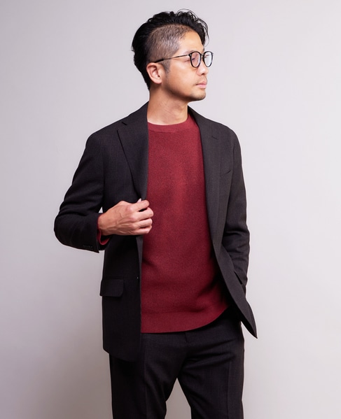 グレンチェック ウォッシャブルスーツ | 防シワ / ストレッチ 詳細画像 ブラウン 11