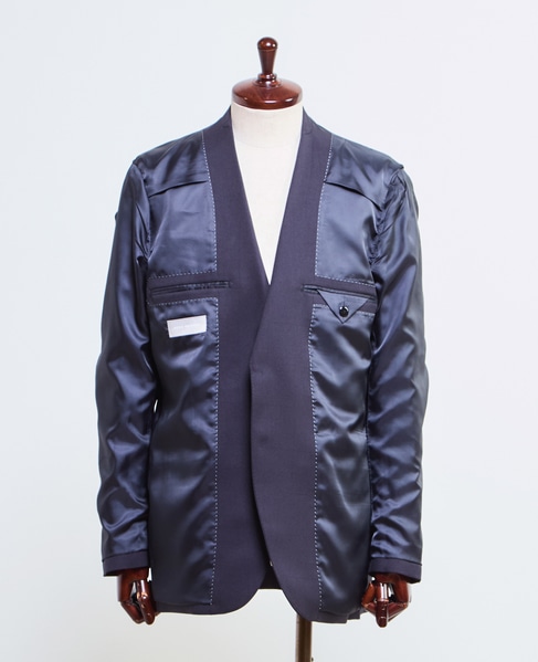 ソラーロヘリンボーン/ウィンドペン ウォッシャブルスーツ | 防シワ / ストレッチ 詳細画像 グレー 13