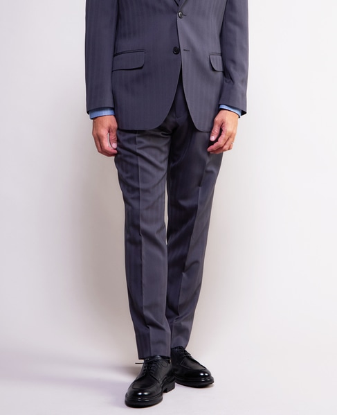 ソラーロヘリンボーン/ウィンドペン ウォッシャブルスーツ | 防シワ / ストレッチ 詳細画像 グレー 22