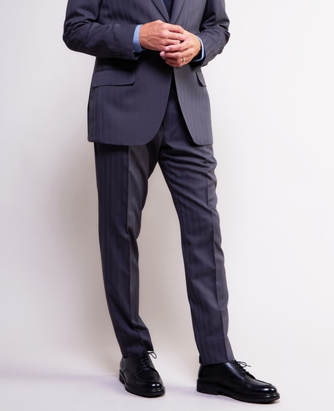 ソラーロヘリンボーン/ウィンドペン ウォッシャブルスーツ | 防シワ / ストレッチ 詳細画像 グレー 23