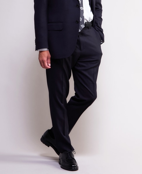 ソラーロヘリンボーン/ウィンドペン ウォッシャブルスーツ | 防シワ / ストレッチ 詳細画像 ネイビー 5