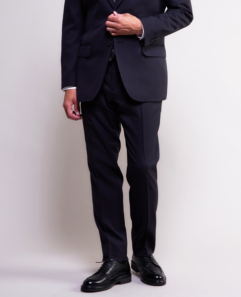 ソラーロヘリンボーン/ウィンドペン ウォッシャブルスーツ | 防シワ / ストレッチ 詳細画像 ネイビー 6