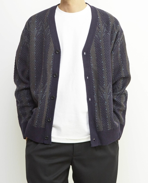 【MASTER FRAME/マスターフレーム】レトロJQD カーディガン 詳細画像 ネイビー 1