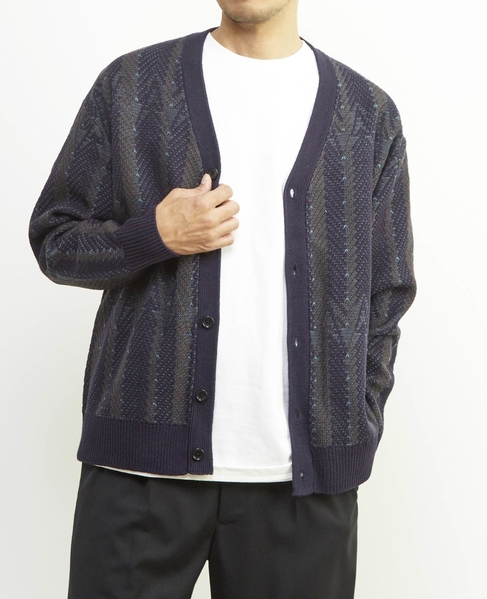 【MASTER FRAME/マスターフレーム】レトロJQD カーディガン 詳細画像 ネイビー 6