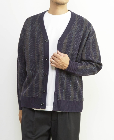 【MASTER FRAME/マスターフレーム】レトロJQD カーディガン 詳細画像 ネイビー 7