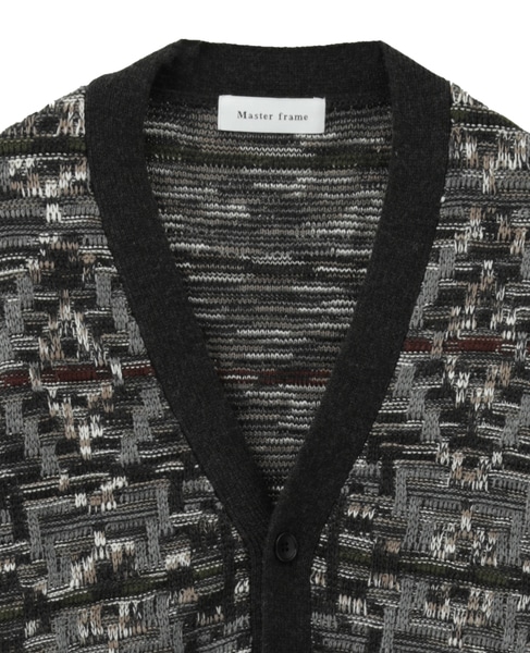 【MASTER FRAME/マスターフレーム】レトロJQD カーディガン 詳細画像 グレー 4
