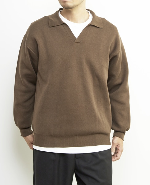 【MASTER FRAME/マスターフレーム】エステルミラノリブスキッパーポロ 詳細画像 ブルーグレー 18