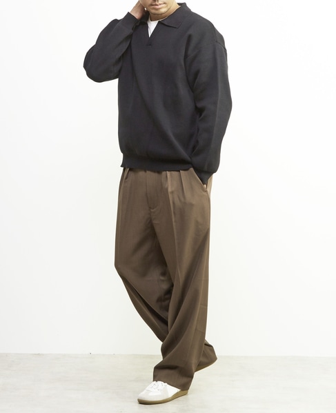 【MASTER FRAME/マスターフレーム】エステルミラノリブスキッパーポロ 詳細画像 ブルーグレー 25