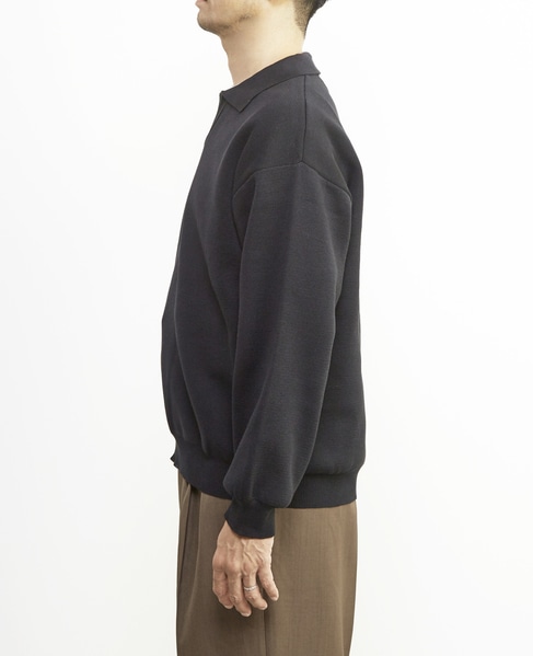 【MASTER FRAME/マスターフレーム】エステルミラノリブスキッパーポロ 詳細画像 ブルーグレー 3