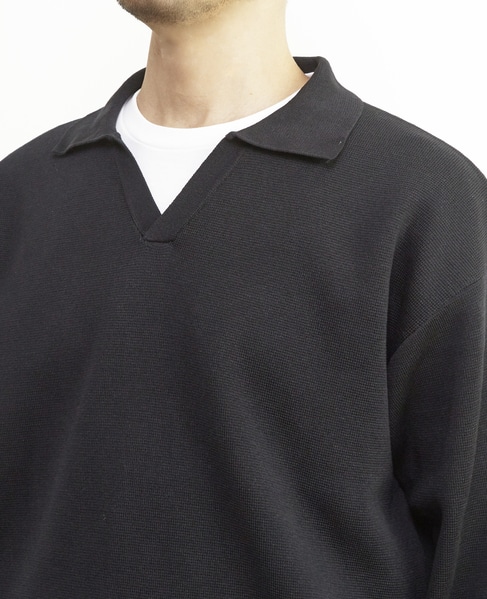 【MASTER FRAME/マスターフレーム】エステルミラノリブスキッパーポロ 詳細画像 ブルーグレー 6