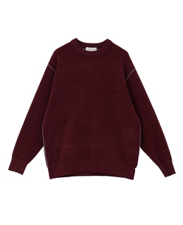 【MASTER FRAME/マスターフレーム】配色モールニット プルオーバー