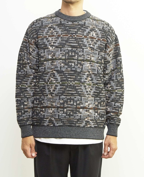 【MASTER FRAME/マスターフレーム】レトロJQD クルーネックセーター 詳細画像 ネイビー 2