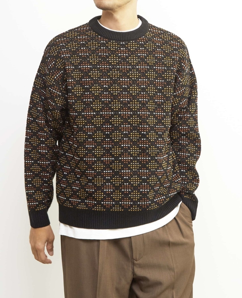 【MASTER FRAME/マスターフレーム】レトロJQD クルーネックセーター 詳細画像 ネイビー 22