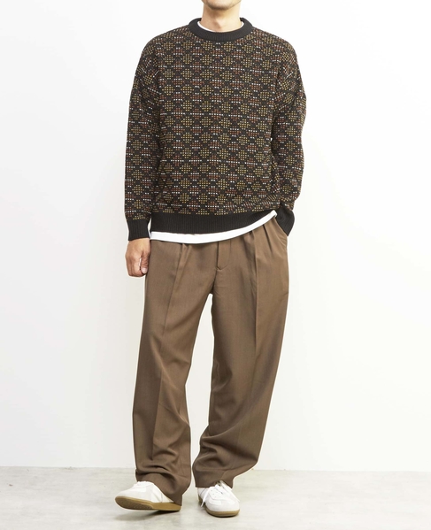 【MASTER FRAME/マスターフレーム】レトロJQD クルーネックセーター 詳細画像 ネイビー 24