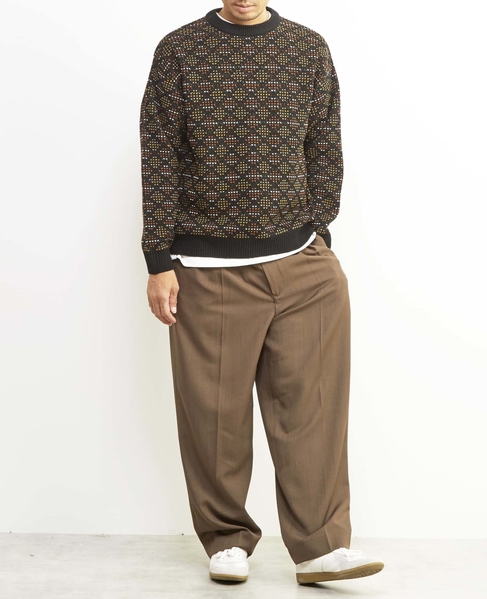 【MASTER FRAME/マスターフレーム】レトロJQD クルーネックセーター 詳細画像 ネイビー 25