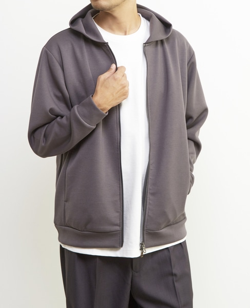 【MASTER FRAME/マスターフレーム】ダンボールジップパーカー 詳細画像 チャコールグレー 13