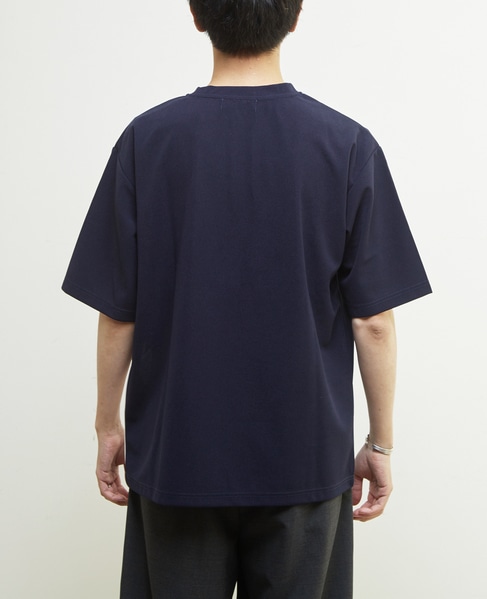 【MASTER FRAME/マスターフレーム】ジョーゼットパネルストライプTシャツ 詳細画像 グレー 4