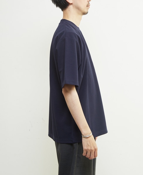 【MASTER FRAME/マスターフレーム】ジョーゼットパネルストライプTシャツ 詳細画像 グレー 5