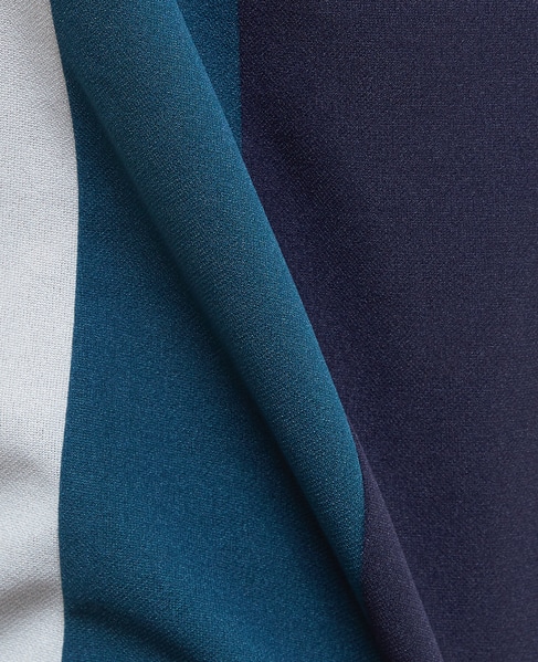 【MASTER FRAME/マスターフレーム】ジョーゼットパネルストライプTシャツ 詳細画像 グレー 9