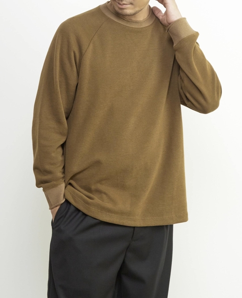 【MASTER FRAME/マスターフレーム】編立て襟ニットソー 詳細画像 キャメル 14