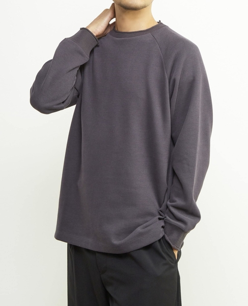 【MASTER FRAME/マスターフレーム】編立て襟ニットソー 詳細画像 チャコールグレー 1