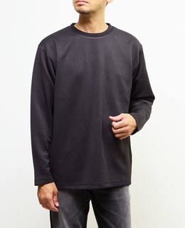 【MASTER FRAME/マスターフレーム】ブリスタージャガード長袖クルーネックTシャツ