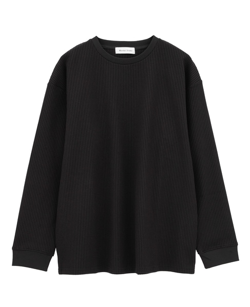 【MASTER FRAME/マスターフレーム】エステルワッフル長袖クルーネックTシャツ 詳細画像 ベージュ 12