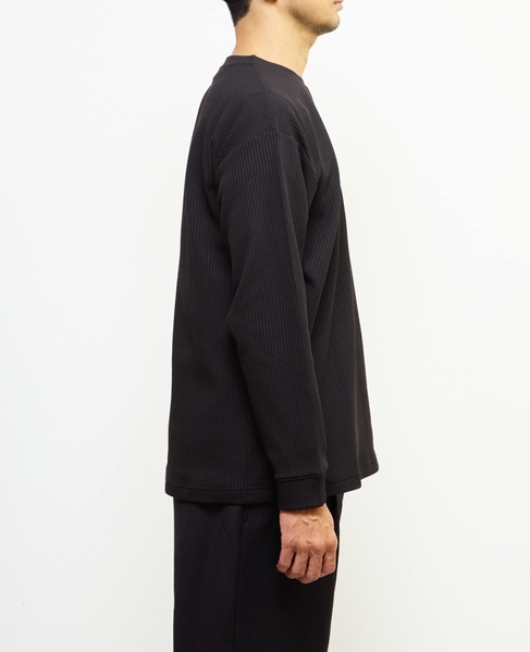 【MASTER FRAME/マスターフレーム】エステルワッフル長袖クルーネックTシャツ 詳細画像 ベージュ 5